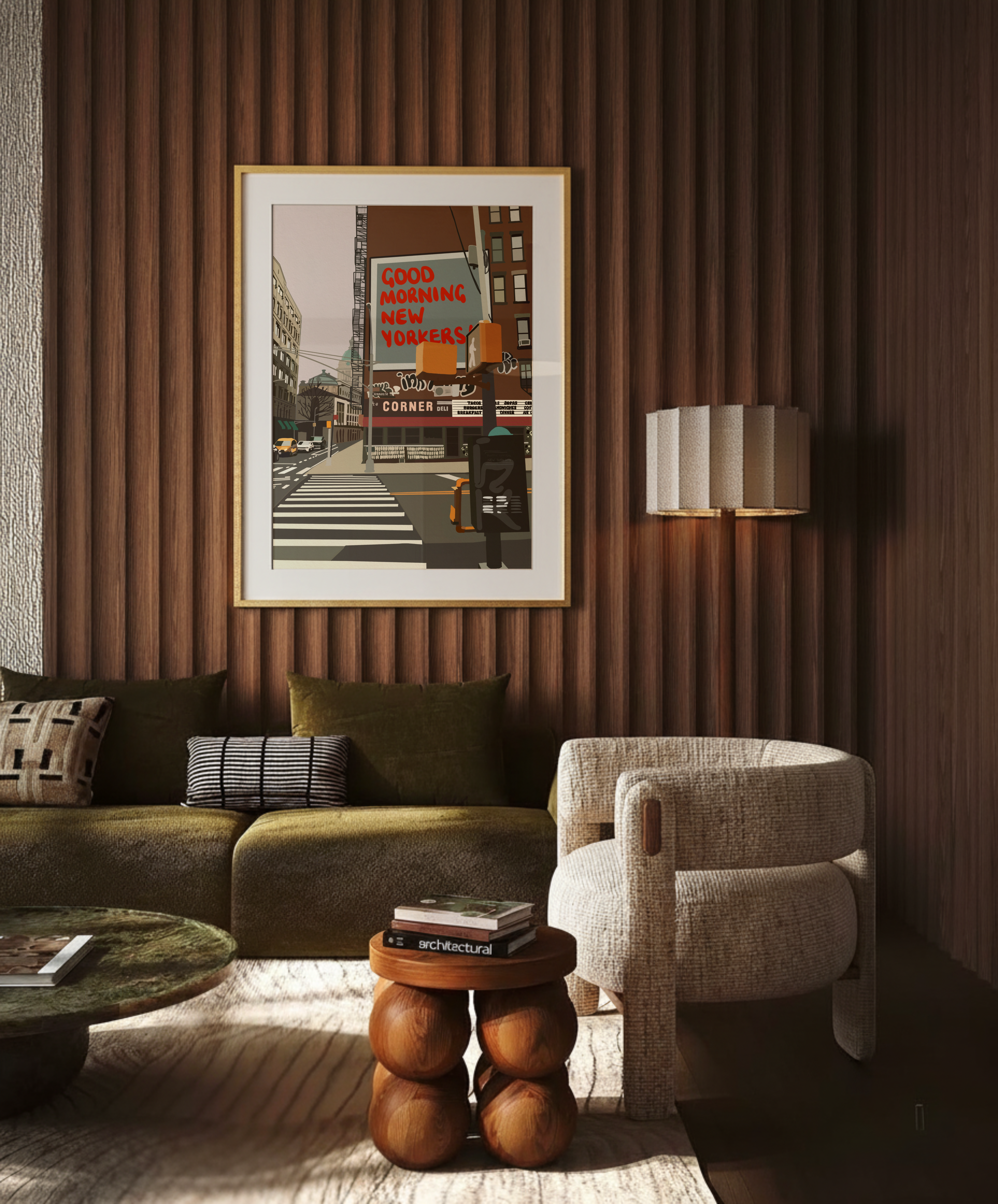 Good Morning New York art print lifestyle photo